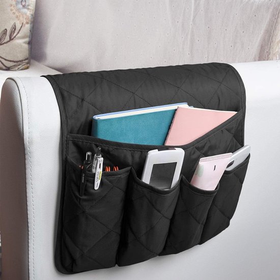 Bkrdty Armsteun Opbergtas Antislip Sofa Armleuningen Organizer 90 * 33 cm 5 Zakken Sofa Organizer voor TV Afstandsbediening Tijdschrift Boeken Mobiele Telefoon