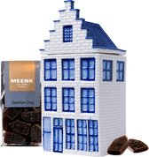 Pot de rangement - maison du canal - pot de réglisse - Houblon de la Haye - réglisse - cadeau de bonbons - paquet de bonbons - bleu de Delft