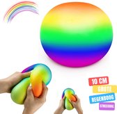 Fidget Toys Rainbow Stress Ball - 1 exemplaire - Balle à presser pour la main - 10 cm