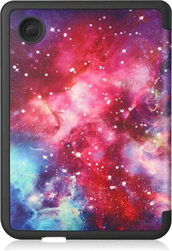 Hoesje Geschikt voor Kobo Clara 2E Hoes Book Case - Hoes Geschikt voor Kobo Clara 2E Hoesje Book Cover Met Screenprotector - Galaxy van Hoesje  — afbeelding 5
