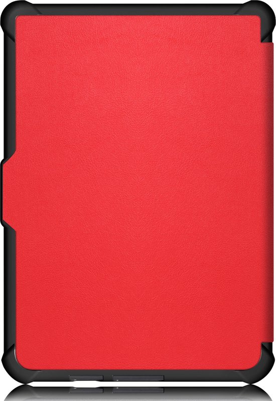 Hoesje Geschikt voor Kobo Clara HD Hoes Book Case - Hoes Geschikt voor Kobo Clara HD Hoesje Book Cover Met Screenprotector - Rood van Hoesje  — afbeelding 5