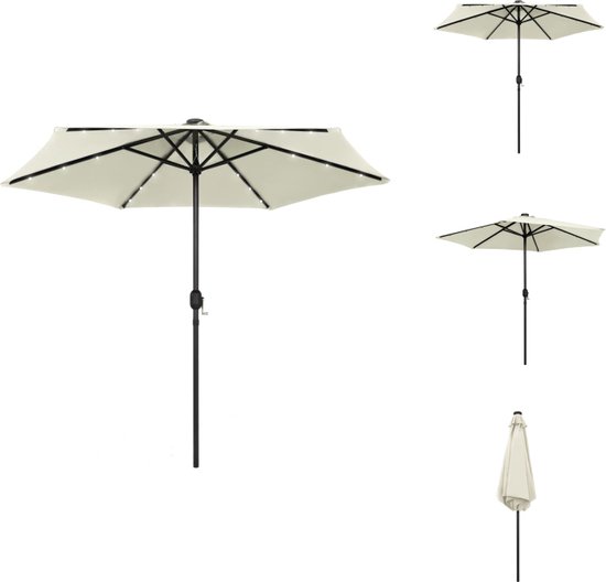 vounot® Parasol de Jardin Parasol Shanghai Inclinable 270cm avec 18 Baleines Toile Protection UV pour Balcon Patio Terrasse Exterieur Gris