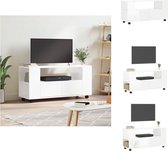 vidaXL TV-meubel - Trendy - TV-meubel - 102 x 34.5 x 43 cm - Hoogglans wit - Kast