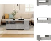 vidaXL Salontafel Béton Gris 102x55x42 cm - avec espace de rangement - multifonctionnelle - bois d'ingénierie - Table