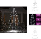 vidaXL Kerstkegelboom - 120 x 220 cm - LED-verlichting - 8 lichteffecten - Decoratieve kerstboom