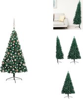 vidaXL Kunstkerstboom Gabriel - Kerstboom - 125 cm - PVC - Decoratieve kerstboom