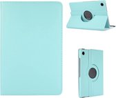 Casemania Cover pour Samsung Galaxy Tab A9 Plus (11 pouces 2023) Blauw clair - Étui pour tablette rotatif avec support