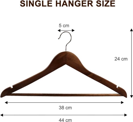 Lifetime Kleerhanger hout Hout Pak 3 stuks
