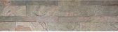 Zelfklevende Steenstrip Vienna - 60x15cm Reliëf 3M Kleeflaag Wandpanelen Natuursteen Leisteen tegelsticker plaktegels Deco Backsplash Badkamer Keuken