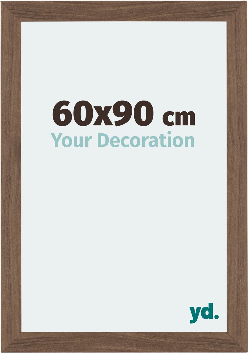 Your Decoration - Fotolijst 60x90 cm - MDF - Walnoot Donker - Mura