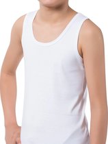 Beeren basic jongens hemd - 100% katoen - 104 - Wit
