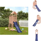 vidaXL Speeltoren - Materiaal- massief douglashout - Afmetingen- 110 x 64 x 214 cm - Kenen- 1x speeltoren - 1x ladder - 1x golvende glijbaan - Voor kinderen van 3-8 jaar oud - Speeltoestellencombinatie