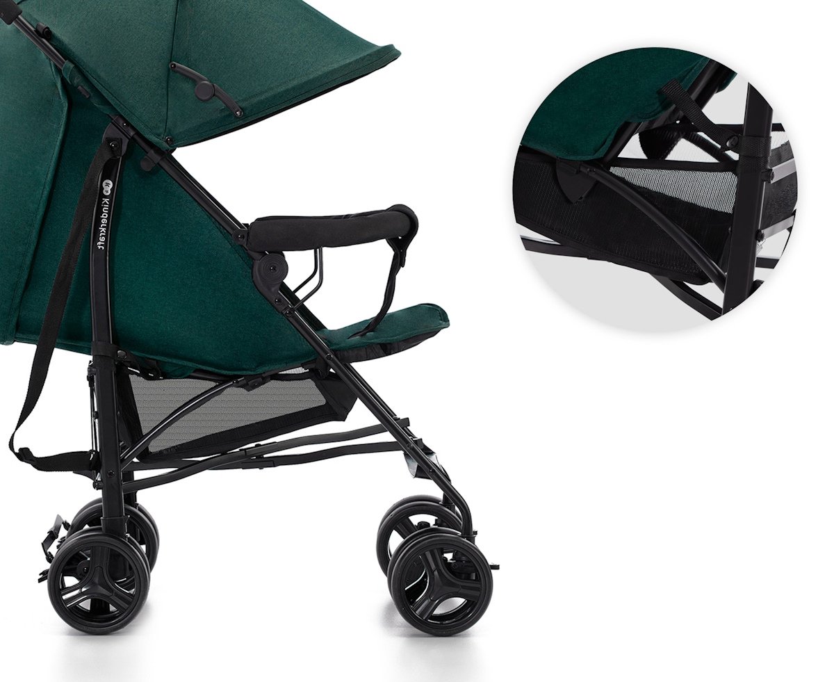 Kinderkraft TIK - Buggy - Compact Inklapbaar - Lichtgewicht - Vering en Lekvrije Wielen - Groen – foto 7