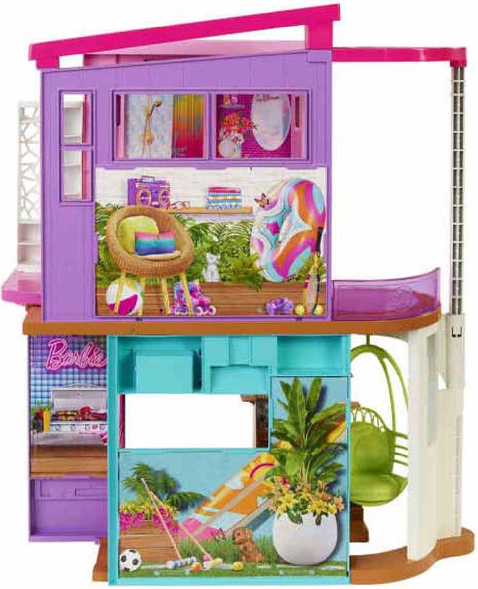 Barbie Malibu Huis - Barbie huis - 2 verdiepingen met barbie meubels — afbeelding 19