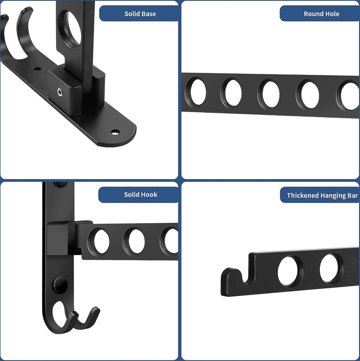 WFCKPQF 2 stuks kledinghaken, inklapbaar voor buiten, klaphaken, kledingwandhaken, wasventilator, wandkledingrek, kledinghanger, kledingkast, wandgarderobe, ruimtebesparend, geschikt, wit