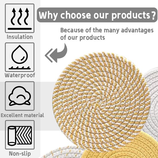 Pannenonderzetters - Plastic - Rond - Onderzetters - Keukengerei