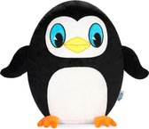 SQUISHBRUBIES Percy de Pinguïn - Superzachte Pluche Knuffel - Kawaii Knuffel - Squishy - Speelgoed - 35 cm - Zwart-Wit