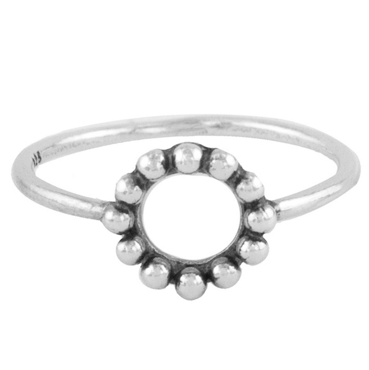 Jewelryz | Cirkle Dots | Ring 925 zilver | 16.00 mm / maat 50