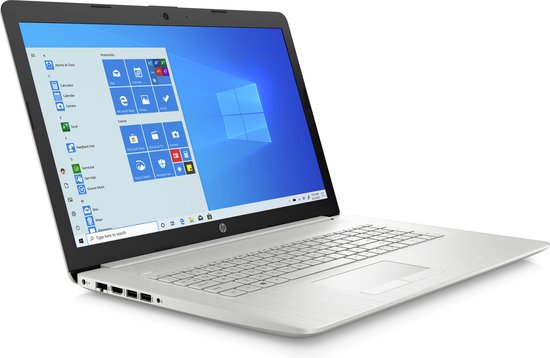 HP 17-by4810nd DDR4-SDRAM Notebook 43,9 cm (17.3") 1600 x 900 Pixels Intel® 11de generatie Core™ i3 8 GB 512 GB SSD Wi-Fi 5 (802.11ac) Windows 10 Home Zilver - HP - Hoofdafbeelding