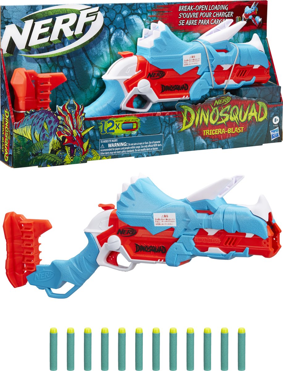 NERF Dinosquad Tricerablast - Blaster