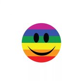 GoedeDoelen.Shop | Auto Sticker Rainbow Smiley | Autosticker | Smiley | Smiley Sticker | Regenboog Sticker | Rainbow Sticker | LGBTQ Sticker | Pride Sticker | Weerbestendig | Afmeting 10 X 10 CM