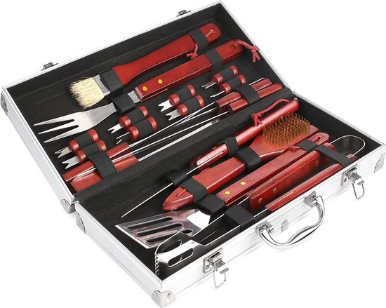 Grillset - Luxe BBQ Gereedschap Accessoires-set – duurzaam – RVS
