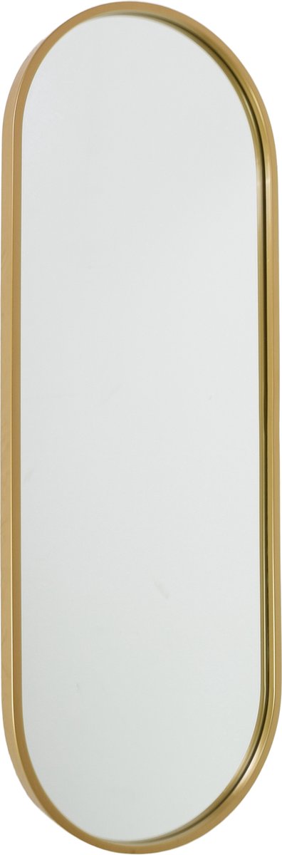 Fragix Boston Spiegel Ovaal - Goud - Metaal - 80x30