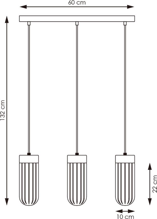 Moderne hanglamp zwart met smoke glas 4-lichts - Dame