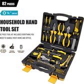 MondiDeal - MondiTools - Mallette à outils - Ensemble d'outils 82 pièces - Ensemble d'outils en mallette - Boîte à outils