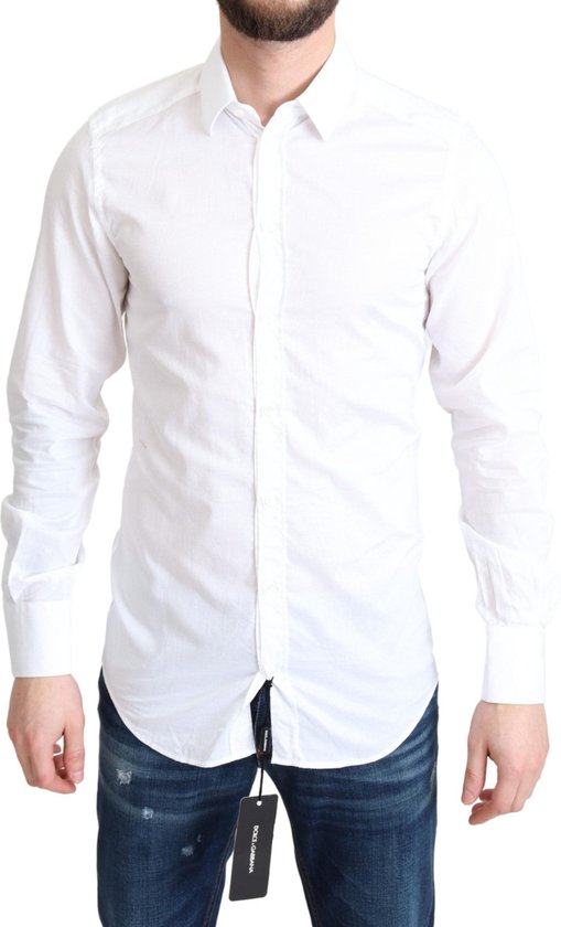 Dolce & Gabbana White MARTINI Long Sleeves Men Formal Shirt main image 1