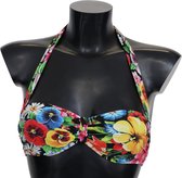 Veelkleurige bikinitopjes voor badkleding met bloemenprint
