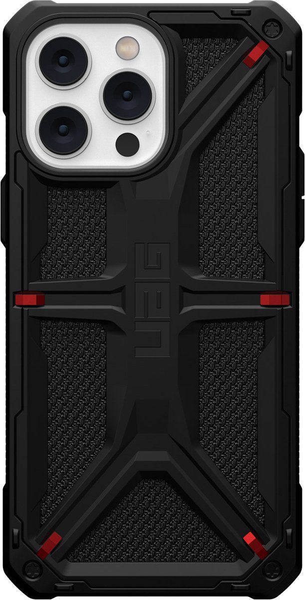 UAG - Monarch geschikt voor iPhone 14 Pro Max Hoesje - kevlar zwart