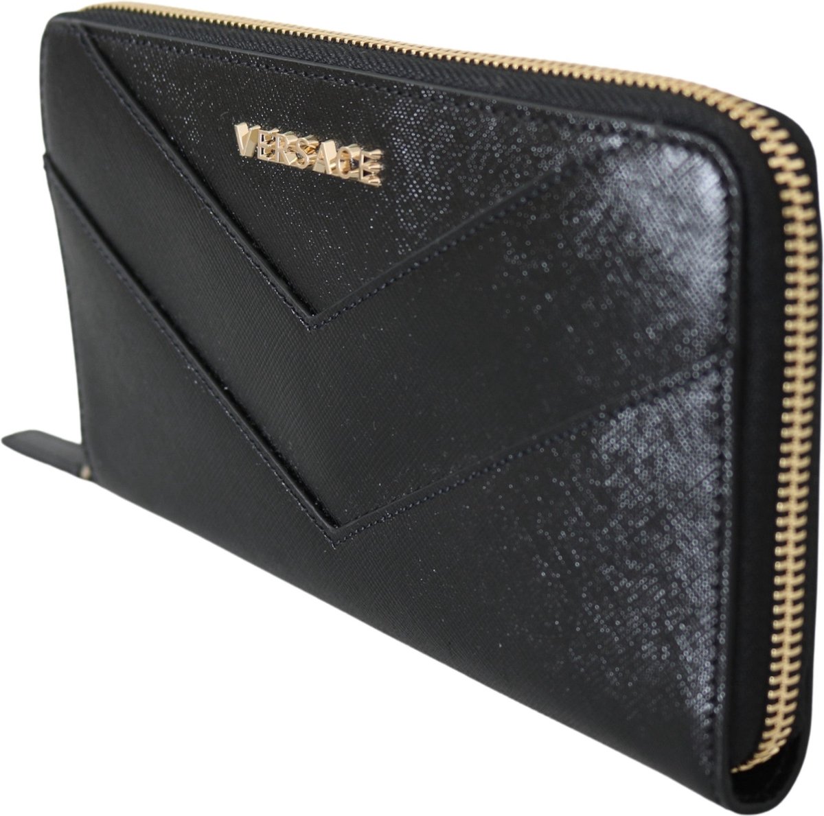 Versace Zip Around Leather Wallet
