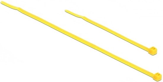 Tie-wraps 100 x 2,5mm / geel (25 stuks) + 200 x 3,5mm / geel (25 stuks)