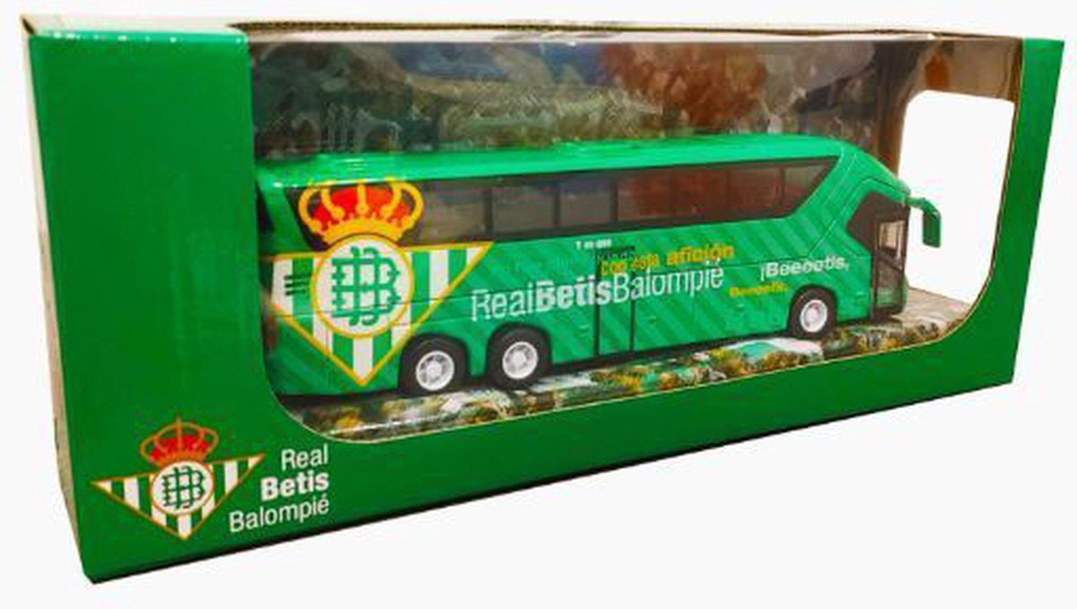 Real Betis spelersbus speelgoedauto