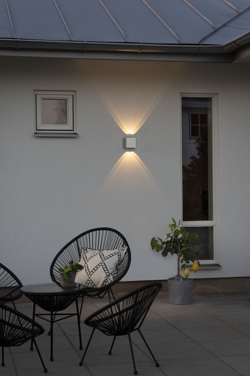 Konstsmide Chieri - Antraciet Grijs - up and downlight