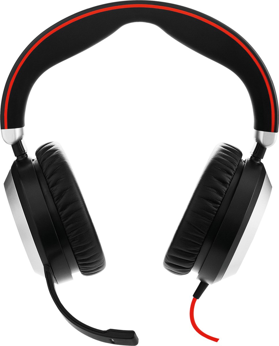 Jabra Evolve 80 Stereo UC USB-C Headset Bedraad Hoofdband Kantoor/callcenter USB Type-C Bluetooth Zwart