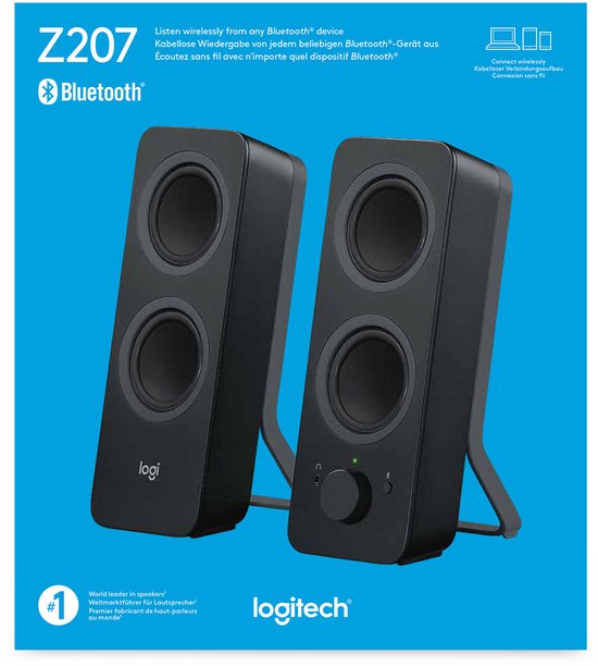 Logitech Z207 - Bluetooth Computerspeakers - Zwart