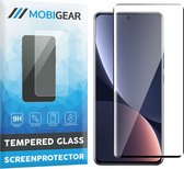 Mobigear Screenprotector geschikt voor Xiaomi 12 Pro Glazen | Mobigear Premium Screenprotector - Case Friendly - Zwart