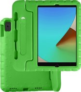 Hoesje Geschikt voor iPad 10.2 2019 Hoesje Kinder Hoes Shockproof Kinderhoes - Kindvriendelijk Hoesje Geschikt voor iPad 7 Hoes Kids Case - Groen