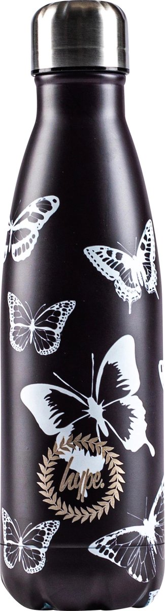 Mono Butterflies - Drinkfles - RVS drinkfles - waterfles - RVS waterfles