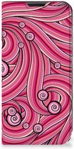 GSM Hoesje Geschikt voor Samsung Galaxy Xcover 6 Pro Foto Hoesje ontwerpen Swirl Pink