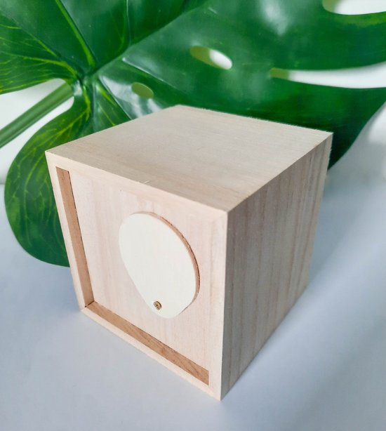 Houten spaarpot - Zebra - Jungle - Safari - Dieren - Sterren - Meisje - Baby - Roze - Kraamcadeau - Hout - SVP NAAM DOORGEVEN PER E-MAIL van Houten — afbeelding 5