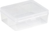Boîte d'assortiment Sunware Q-Line - 4 compartiments - Plastique - Transparent