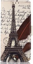 Portemonnee Book Case Eiffeltoren Print Hoesje Geschikt voor Apple iPhone 14 Pro Max
