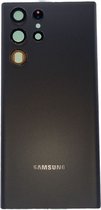 Voor Samsung Galaxy S22 Ultra (SM-S908B) achterkant - zwart