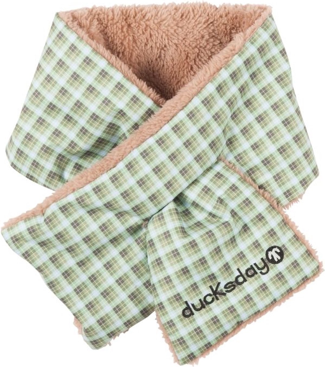 Ducksday- Sjaal - Baby - Peuter - Groen - Beige - Groovy - Small - Fleece gevoerd - promo - warm