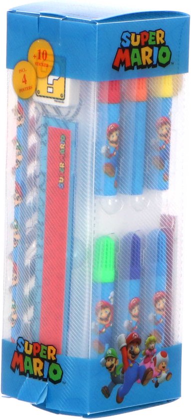 Super Mario Stationery Set Tower 35pcs.
