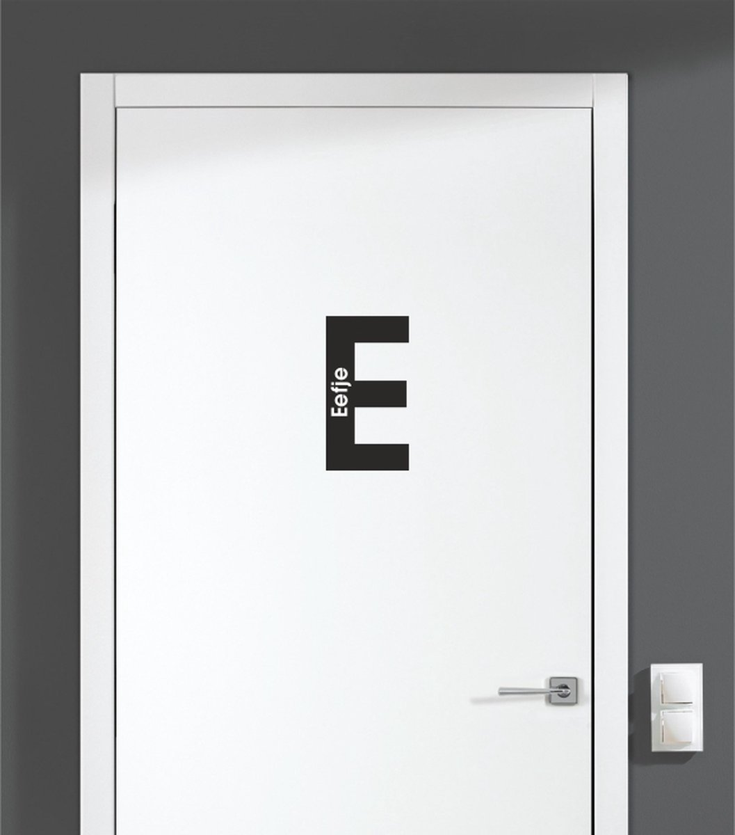 Deursticker - Eefje - Zwart 8x14