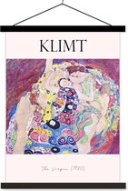 Porte-affiche avec affiche - Affiche scolaire - Peinture - Gustav Klimt - La vierge (1980) - 40x53 cm - Lattes noires